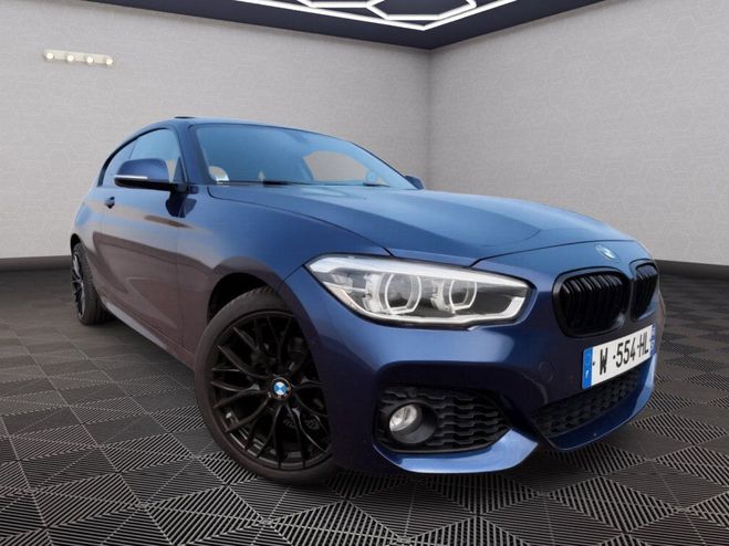 BMW Serie 1 Berline 3porte 118 i Sport Line Steptron Bleu de 2016