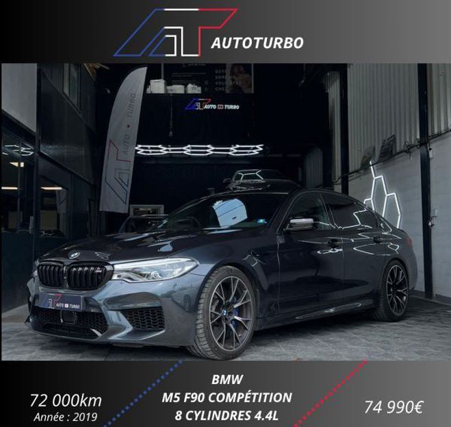 BMW M5 (F90) 4.4 V8 625CH COMPETITION M STEPTRO Gris de 2019