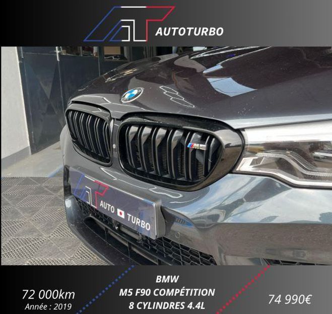 BMW M5 (F90) 4.4 V8 625CH COMPETITION M STEPTRO Gris de 2019