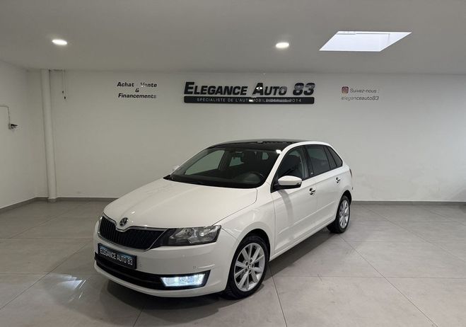 Skoda Rapid Spaceback 1.4 TDI 90CH CR FAP GREENTEC E Blanc de 2016