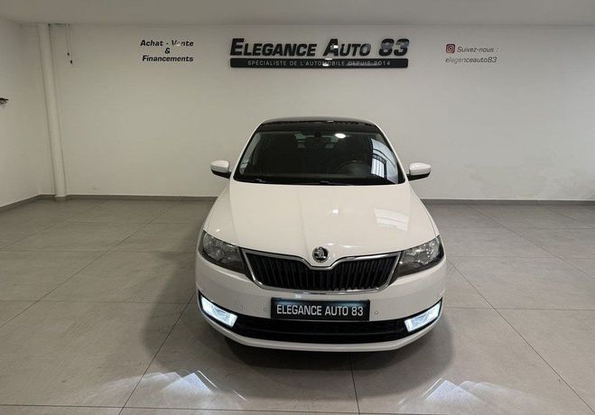 Skoda Rapid Spaceback 1.4 TDI 90CH CR FAP GREENTEC E Blanc de 2016