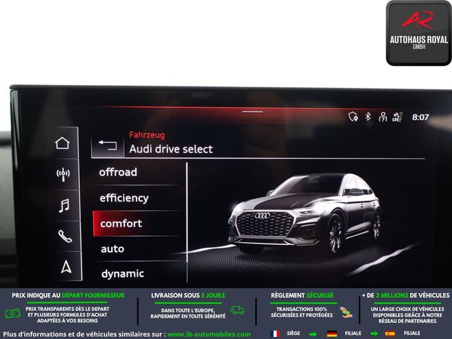 Audi Q5 204ch BVA Sportback 40 TDI Noir M�tallique de 2022