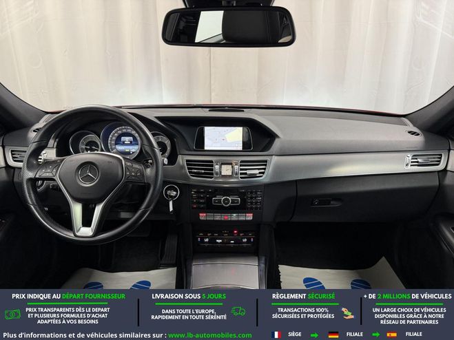 Mercedes Classe E 220 CDI BVA Rouge M�tallique de 2013