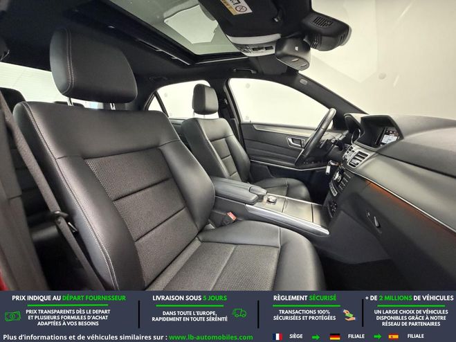 Mercedes Classe E 220 CDI BVA Rouge M�tallique de 2013