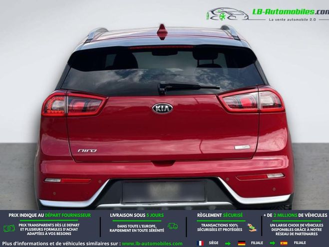 Kia Niro 1.6 GDi Hybride Rechargeable 141 ch BVA Rouge M�tallique de 2017