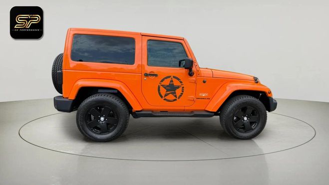 Jeep Wrangler Sahara 2.8 CRD 200 ch 4x4 BVA * DUAL TOP Orange de 2012