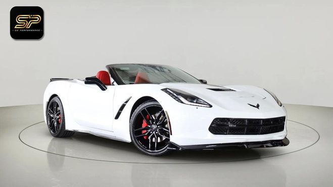 Chevrolet Corvette C7 Stingray Cabriolet 6.2 V8 466 ch * 2L Blanc de 2016