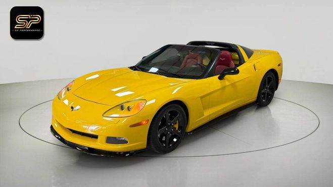 Chevrolet Corvette C6 LS3 Targa 6.2 V8 436 ch * JAUNE / CUI Jaune de 2010