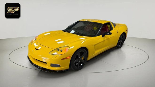 Chevrolet Corvette C6 LS3 Targa 6.2 V8 436 ch * JAUNE / CUI Jaune de 2010