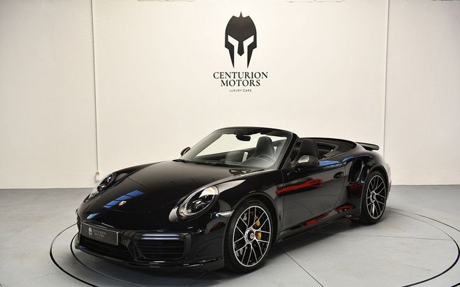 Porsche 911 991 turbo s cabriolet Noir de 2017