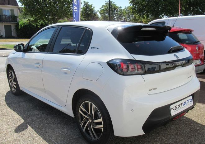 Peugeot 208 1.2 PURETECH 100CH S&S STYLE EAT8 Blanc de 2023