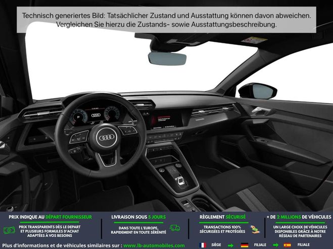 Audi A3 30 TFSI Mild Hybrid 110 BVA Noir M�tallique de 2022