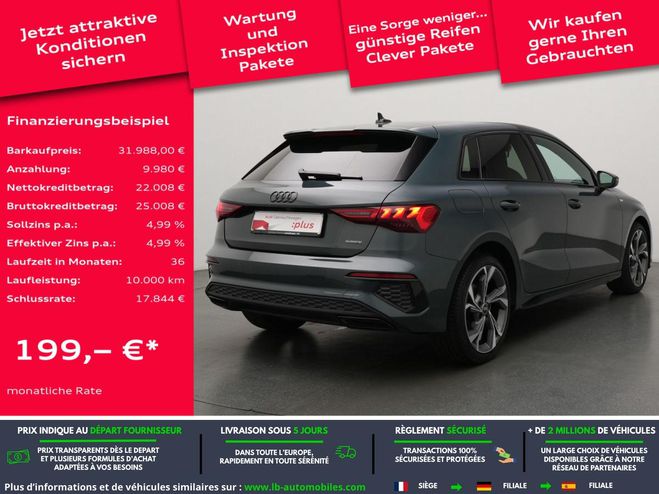 Audi A3 40 TDI 200 BVA Quattro Noir M�tallique de 2022