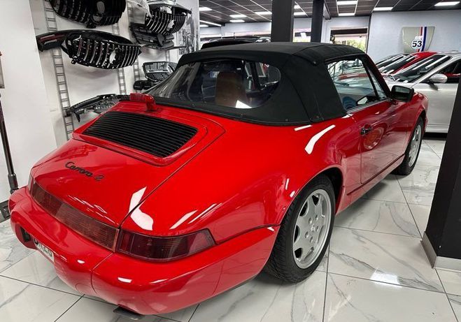 Porsche 911 964 cabriolet bvm Rouge de 1990
