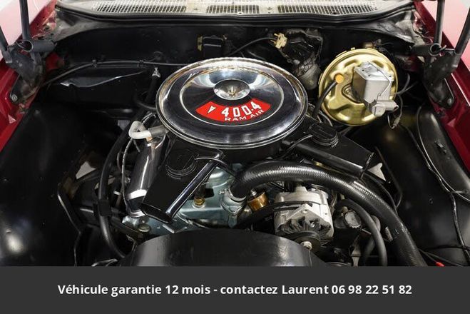Pontiac LeMans 1969 convertible 400 ci v8 350 hp 3 vite Rouge de 1969