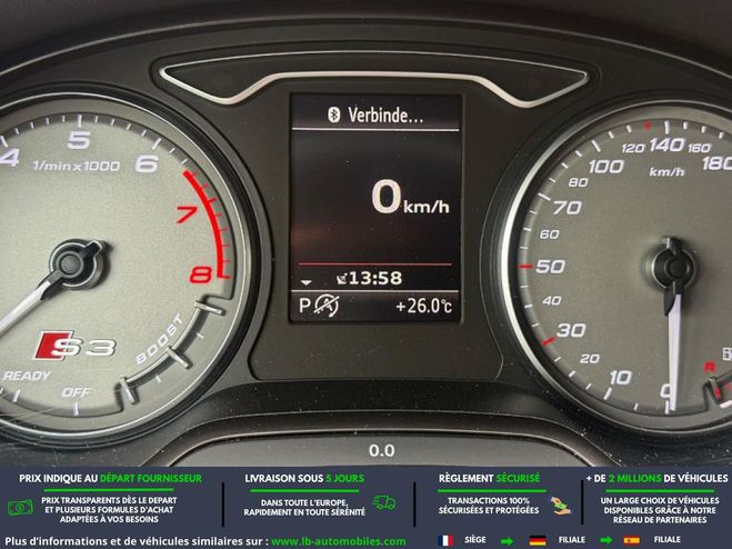 Audi S3 2.0 TFSI 300 BVA Bleu M�tallique de 2016