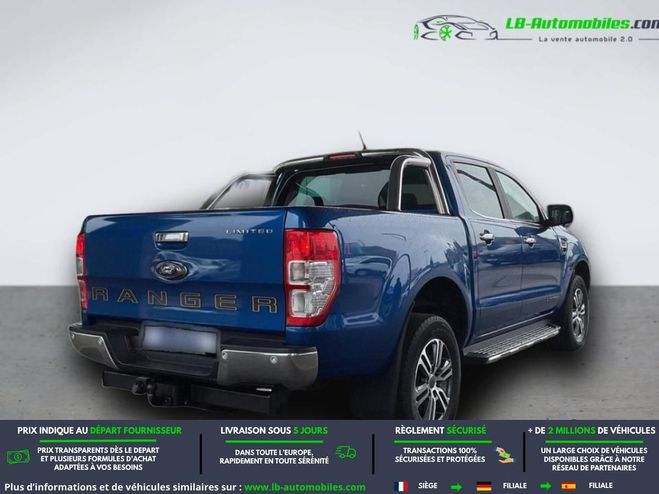 Ford Ranger DOUBLE CABINE 2.0 210 CH BVA Bleu de 2022
