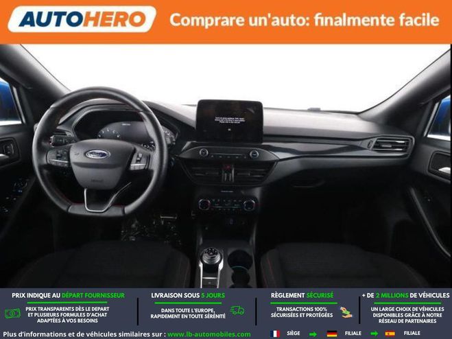 Ford Focus 1.0 EcoBoost 125 mHEV BVA Bleu M�tallique de 2019