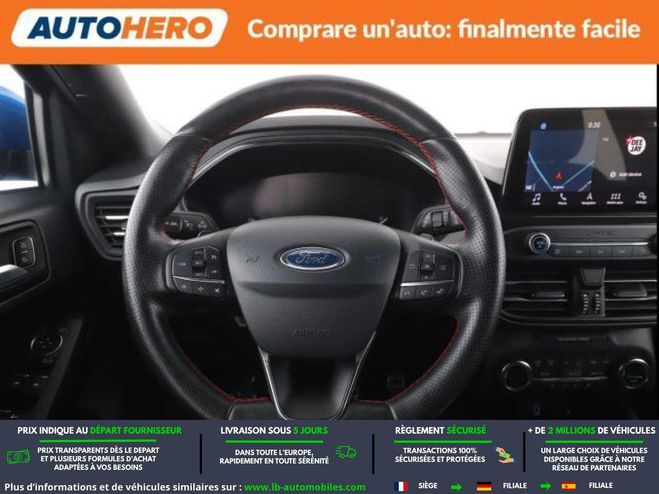 Ford Focus 1.0 EcoBoost 125 mHEV BVA Bleu M�tallique de 2019