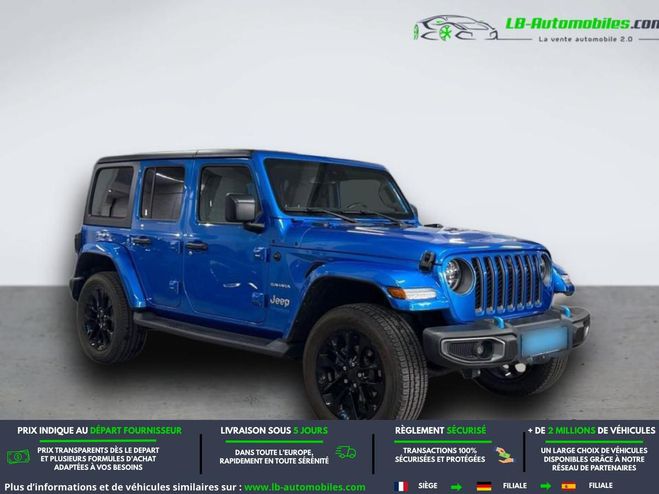 Jeep Wrangler Unlimited 4xe 2.0 l T 380 ch 4x4 BVA Bleu M�tallique de 2022