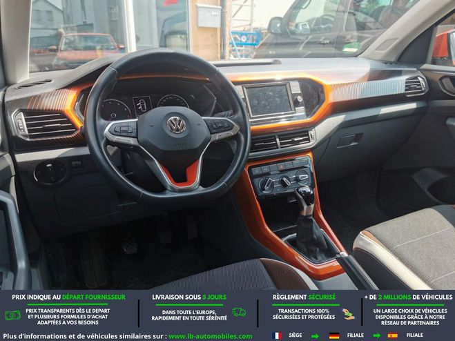 Volkswagen T Cross 1.0 TSI 95 Start/Stop BVM Orange M�tallique de 2019
