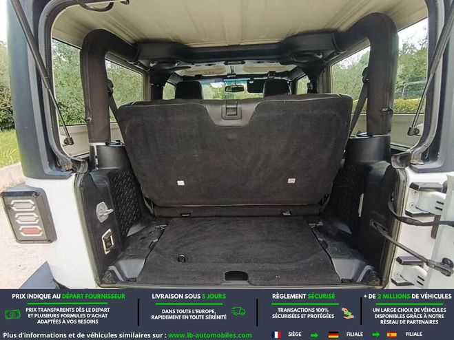 Jeep Wrangler V6 3.6 Pentastar 284  BVA 3 Portes Blanc de 2014