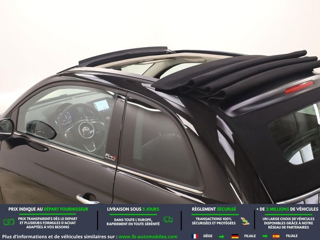 Fiat 500 1.2 69 ch BVA Noir M�tallique de 2019