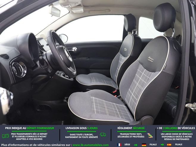 Fiat 500 1.2 69 ch BVA Noir M�tallique de 2019