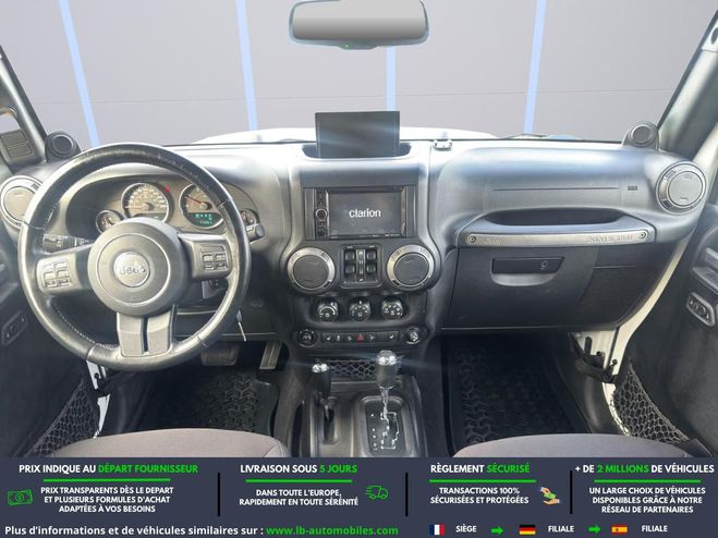Jeep Wrangler 2.8 CRD 200 - BVA 5 Portes Blanc de 2014