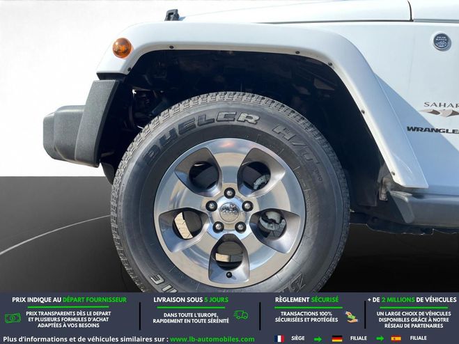 Jeep Wrangler 2.8 CRD 200 - BVA 3 Portes Blanc de 2018