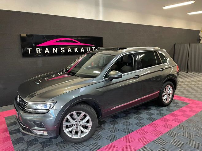 Volkswagen Tiguan 1.4 tsi 150 dsg6 carat 1ere main toit ou Gris de 2017
