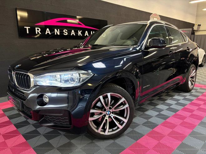 BMW X6 f16 xdrive30d 258 ch m sport a to ges el Noir de 2016