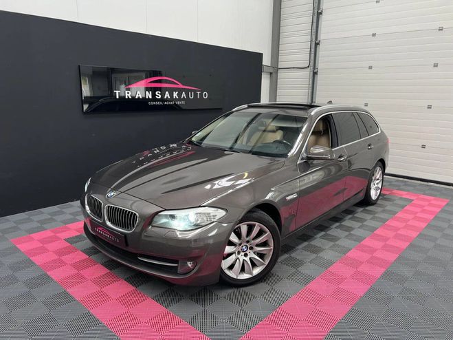 BMW Serie 5 Touring 525 3.0 d 197 ch luxe auto toit  Marron de 2012
