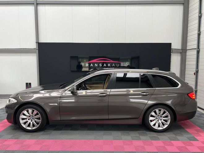 BMW Serie 5 Touring 525 3.0 d 197 ch luxe auto toit  Marron de 2012