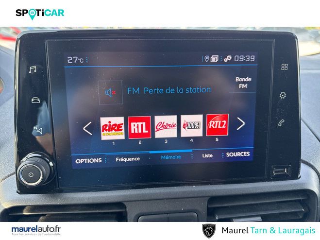 Peugeot Partner PARTNER FOURGON M 650 KG BLUEHDI 100 S&S White de 2022