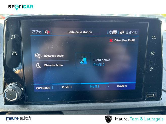 Peugeot Partner PARTNER FOURGON M 650 KG BLUEHDI 100 S&S White de 2022