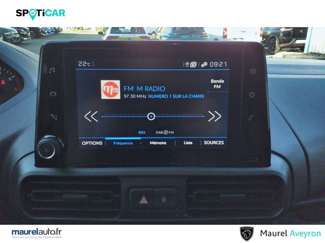 Peugeot Partner PARTNER FOURGON STANDARD 650 KG BLUEHDI  White de 2022