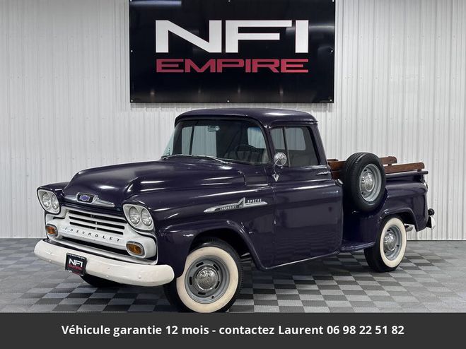 Chevrolet Apache 1958 pickup 235 ci v8 137 hp 2 ou 4 vite Violet de 1958