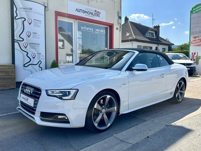 Audi S5 Cabriolet Phase 2 3.0 TFSI V6 24V Quattr Blanc de 2014