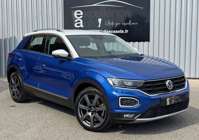 Volkswagen T Roc 2.0 TDI 150CH CARAT 4MOTION DSG7 Blanc de 2018