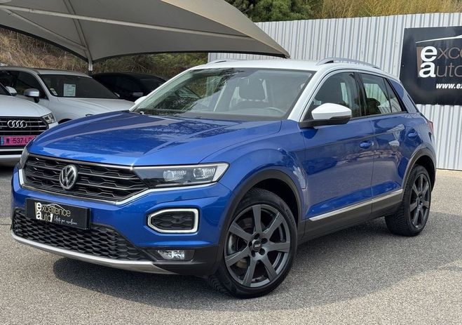 Volkswagen T Roc 2.0 TDI 150CH CARAT 4MOTION DSG7 Blanc de 2018