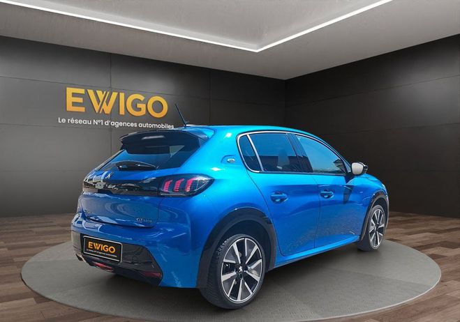 Peugeot 208 e-208 electric 135 77ppm 50kwh gt line g Bleu de 2020