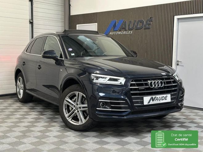 Audi Q5 Quattro S-line 2.0 55 TFSIe 367ch S-tron BLEU FONCE de 2020