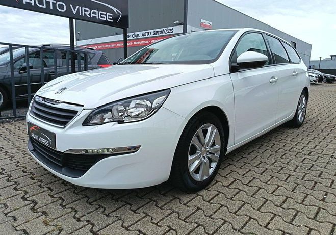 Peugeot 308 II 1.6 HDi 120 GPS Bluetooth Cam�ra Cuir Blanc de 2015