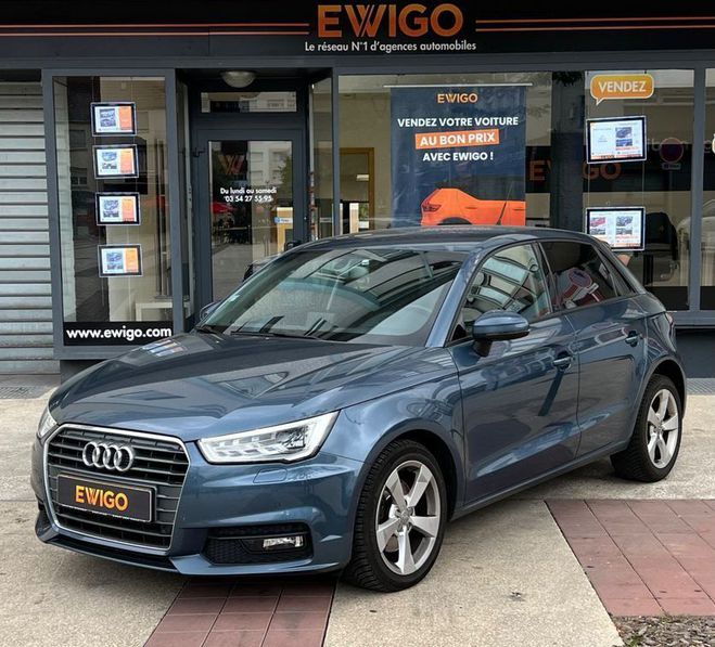 Audi A1 Sportback 1.6 TDI 116ch AMBITION S-TRONI Bleu de 2018