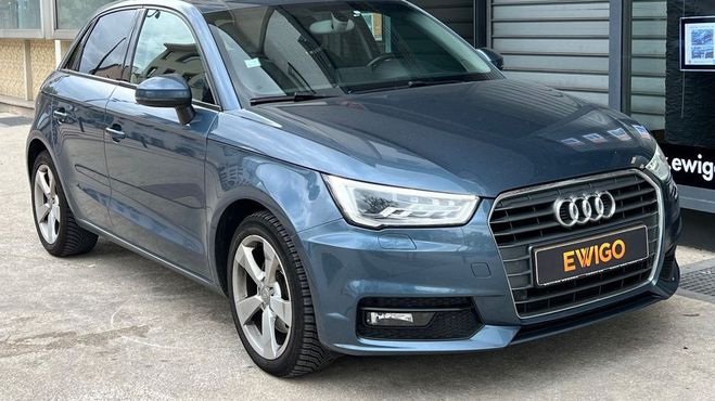 Audi A1 Sportback 1.6 TDI 116ch AMBITION S-TRONI Bleu de 2018