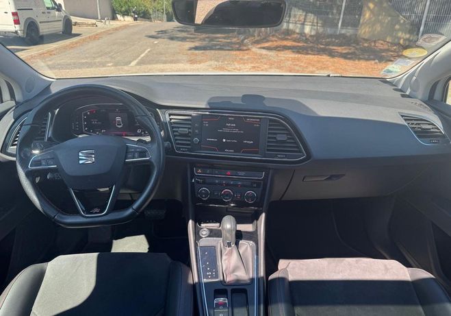 Seat Leon 2.0 TDI 185ch FR DSG 2�ME MAIN TOIT OUVR Blanc de 2019