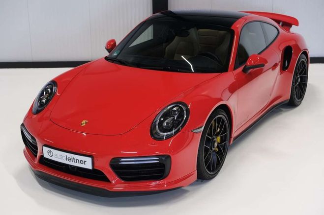 Porsche 911 991.2 Turbo S 3.8L 580ch Rouge de 2016