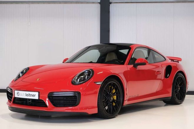 Porsche 911 991.2 Turbo S 3.8L 580ch Rouge de 2016