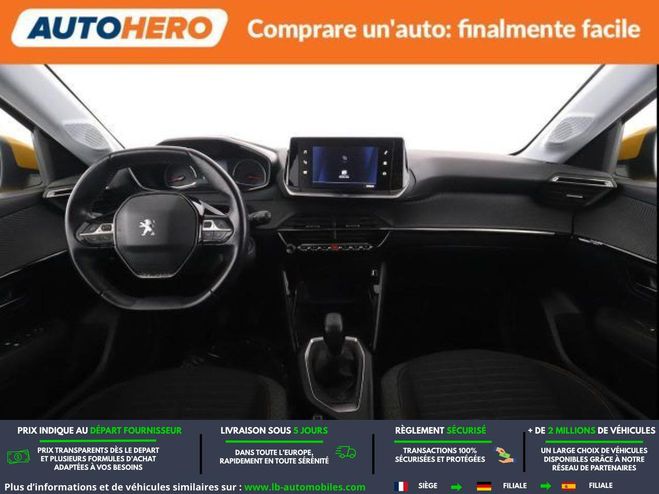 Peugeot 208 PureTech 75  BVM Jaune M�tallique de 2021